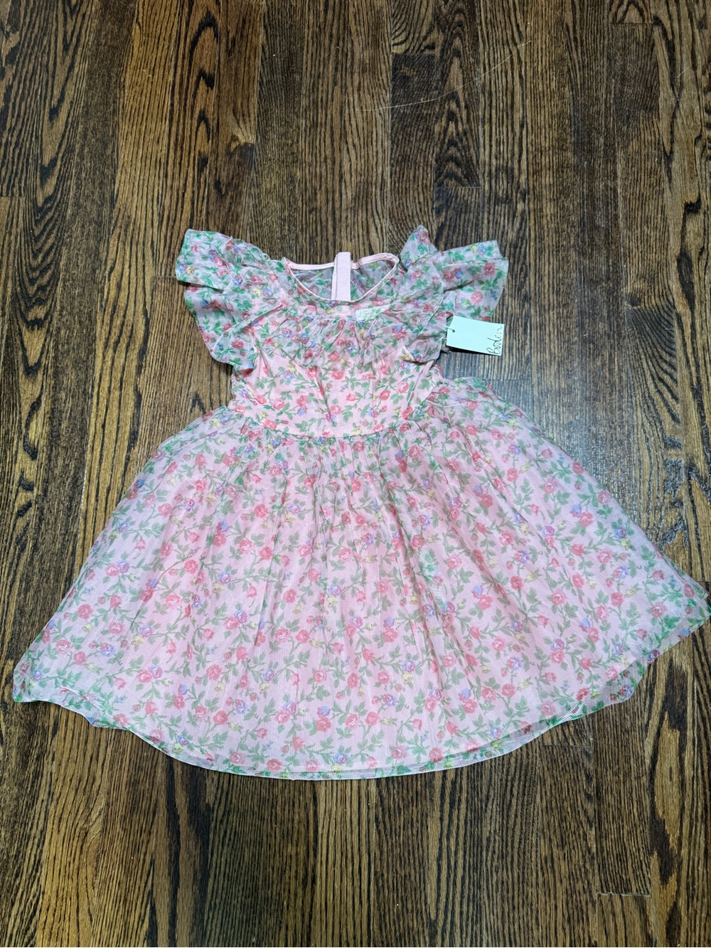 NWT! Size 2-3 Mini Boden Pink Floral Tulle Dress
